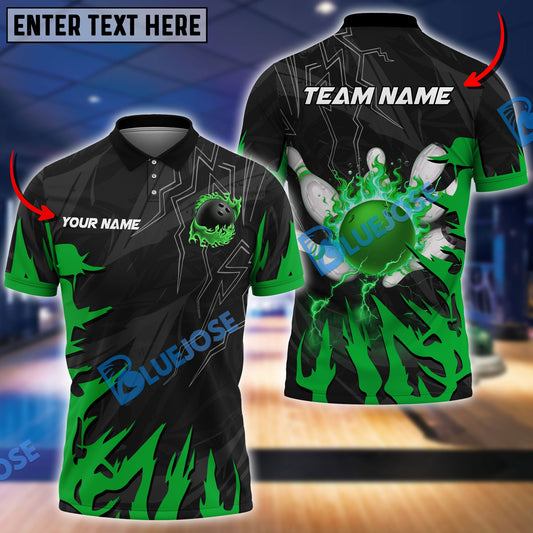 BlueJoses Bowling And Pins Break The Darkness Customized Name 3D Shirt ( 5 Colors)