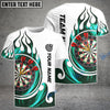 BlueJose Fire Blaster Darts Personalized Name, Team Name Shirt (4 Colors)