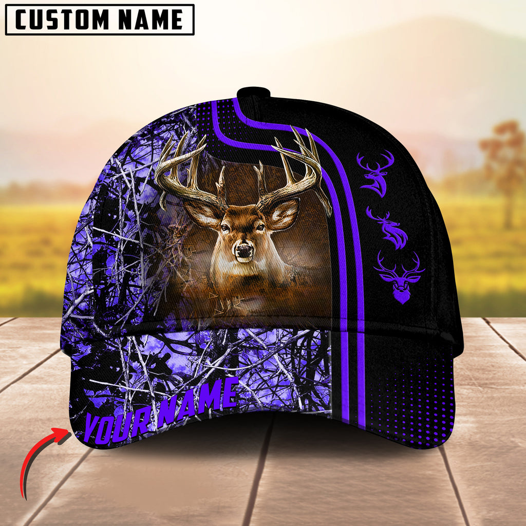 BlueJose Deer Hunting Camouflage Dotted Pattern Personalized Cap (6 colors)