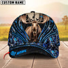 BlueJose Moose Hunting Line Camo Pattern Personalized Name Cap ( 5 Colors )