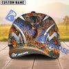 BlueJose Wilderness Deer Hunting Camo Pattern Multicolor Personalized Name 3D Cap (5 Colors)