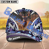 BlueJose Wilderness Deer Hunting Camo Pattern Multicolor Personalized Name 3D Cap (5 Colors)