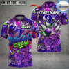 BlueJose Bowling And Pins Bowling Ball & Pins Graffiti Bowling Crew Customized Name 3D Shirt (4 Colors)