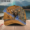 BlueJose Moose Hunting Camouflage Brown Leather Pattern  Multicolor Personalized Cap