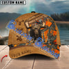 BlueJose Moose Hunting Camouflage Brown Leather Pattern  Multicolor Personalized Cap