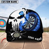 BlueJose Darts Skull Dartboard Pattern Personalized Name Cap (4 Colors)