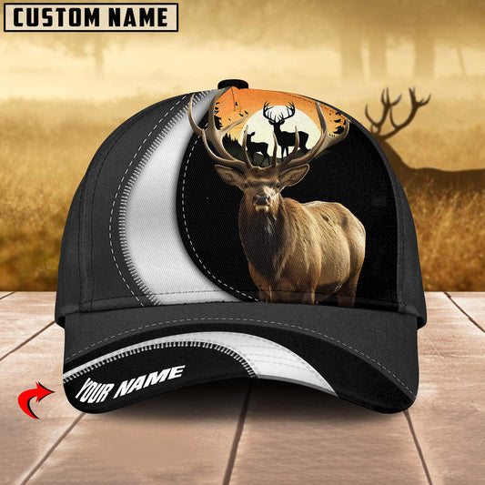 BlueJose Elk Hunting Camo Pattern Personalized Cap ( 2 Colors )