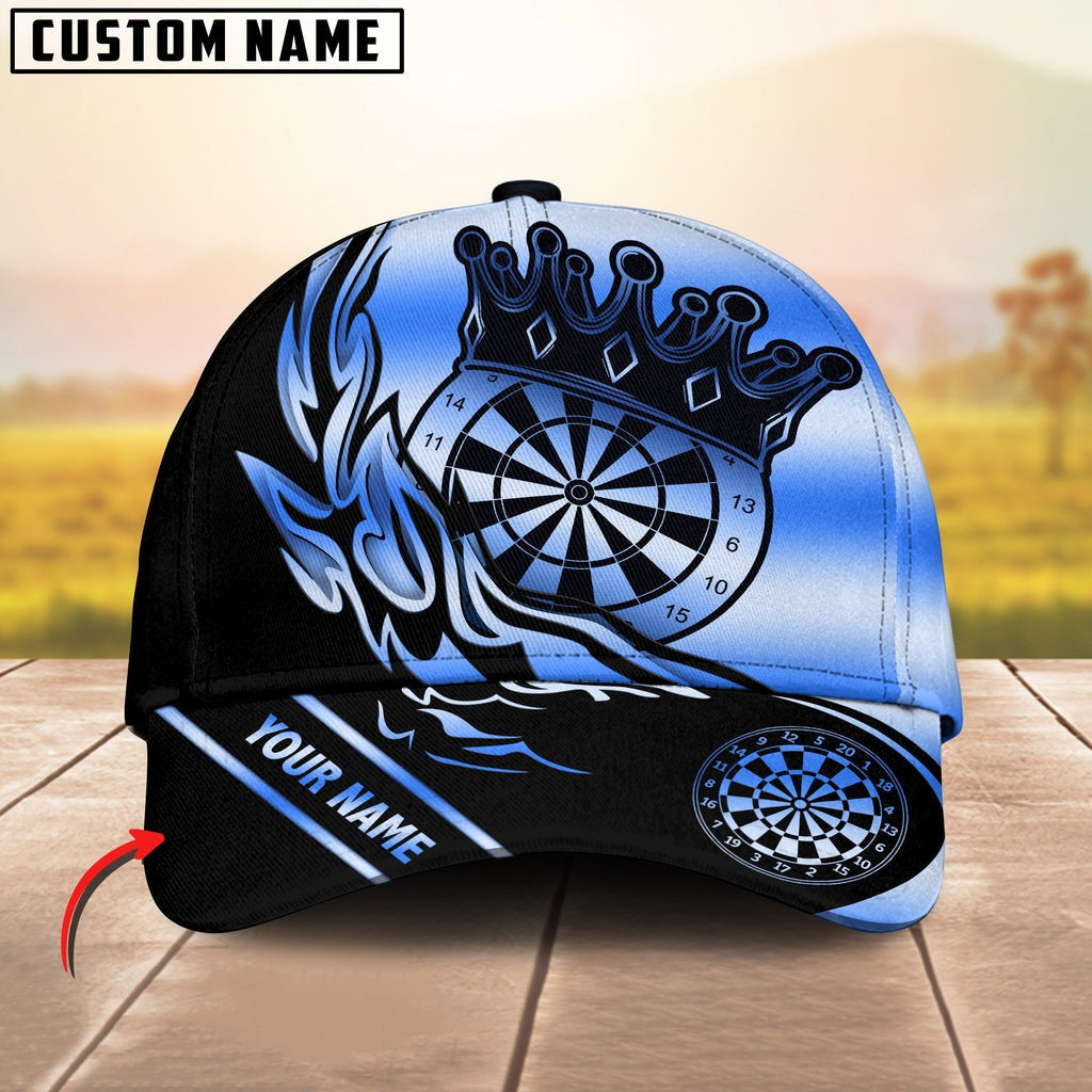 BlueJose Darts Golden Flame Pattern Personalized Name Cap (6 Colors)
