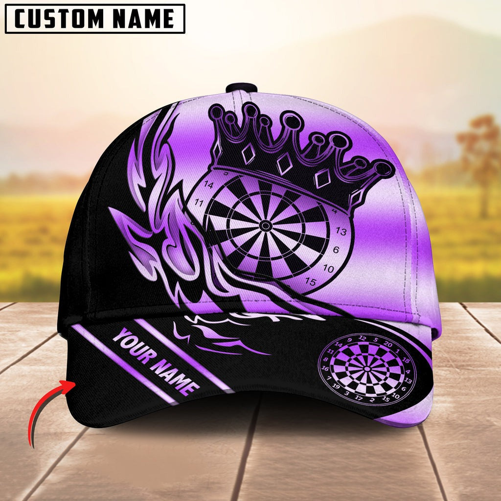 BlueJose Darts Golden Flame Pattern Personalized Name Cap (6 Colors)
