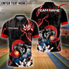 BlueJose Bowling And Pins Thunder Tiger Multicolor Options Personalized Name, Team Name 3D Shirt (4 Colors)