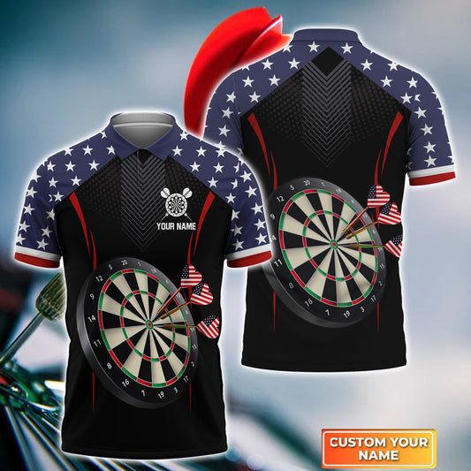 BlueJose USA Darts Personalized Name 3D Shirt