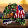 BlueJose Premium Florapunk Flag Deer Hunting Personalized Cap