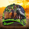 BlueJose Premium Florapunk Flag Pull Deer Hunting Personalized Cap