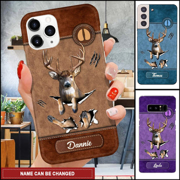 BlueJose Love Deer Personalized Name Phone Case