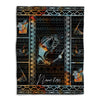 BlueJose Custom Name Vintage Fly Bass Fishing Blanket