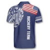 BlueJose US Flag Tribal Pattern Personalized Name Shirt