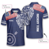 BlueJose US Flag Tribal Pattern Personalized Name Shirt