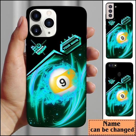 BlueJose Billiards Ball 8 Ball 9 Personalized Name Phone Case