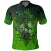 BlueJose VikingStyle Clothing - Viking Yggdrasil Green Polo Shirt