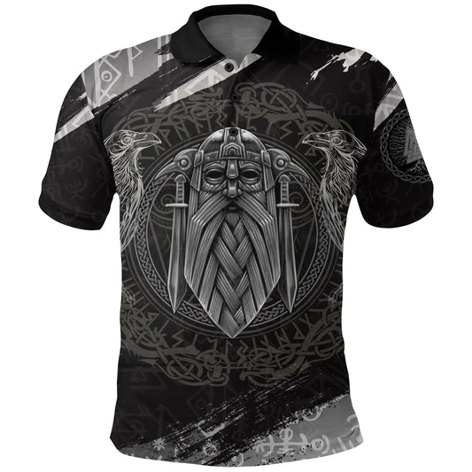 BlueJose Viking Style Polo Shirts - Odin God Of Asgard