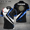 BlueJose Red White Smoke Darts Personalized Name, Team Name Shirt (4 Colors)