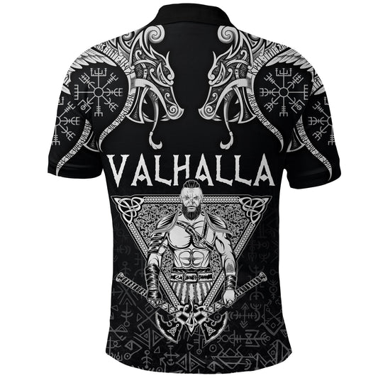 BlueJose Viking Style Polo Shirts Warrior Valhalla and Double Dragon