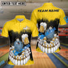 BlueJose Bowling Party Pins Funny Ball Customized Name, Team Name 3D Shirt