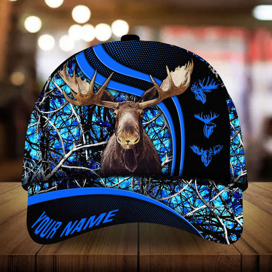 BlueJose Moose Hunter Personalized Cap