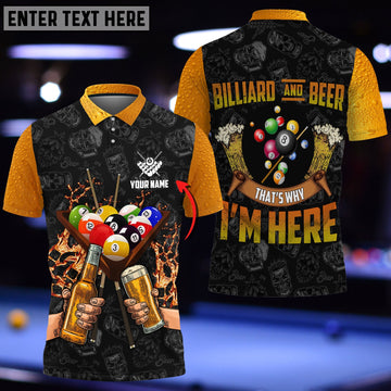 BlueJose Yellow Billiard Player All Over Printed Personalized Unisex Shirt