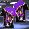 BlueJose Purple and Black Strike Ball 8 Billiard Personalized Unisex Shirt