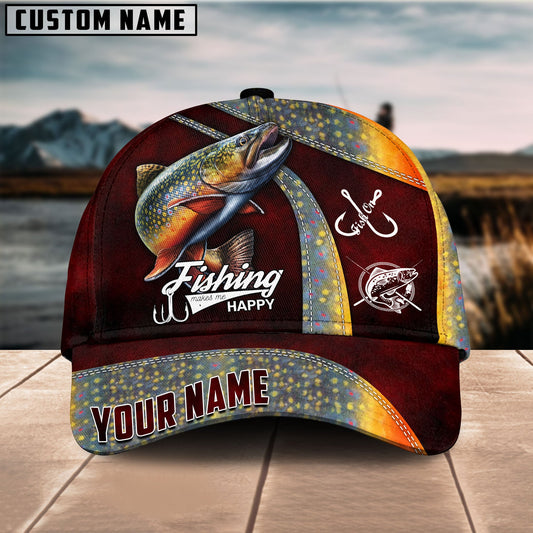 BlueJose Personalized Trout Fishing Classic Cap