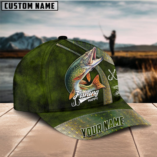 BlueJose Personalized Northern Pike Fishing Classic Cap