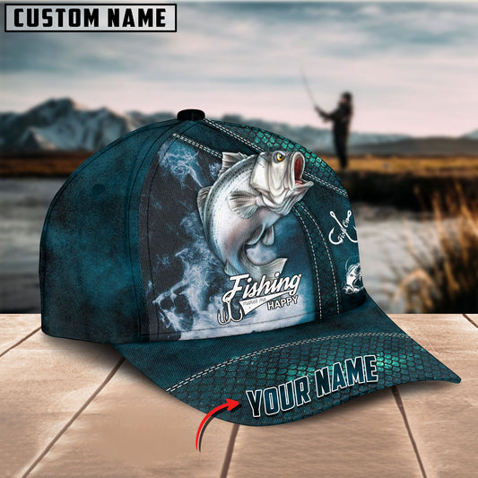 BlueJose Personalized Stripped Bass Fishing Classic Cap