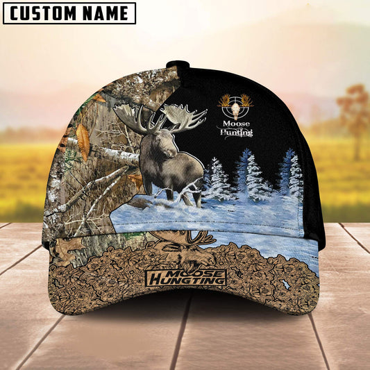 BlueJose Love Moose Hunting Personalized Cap