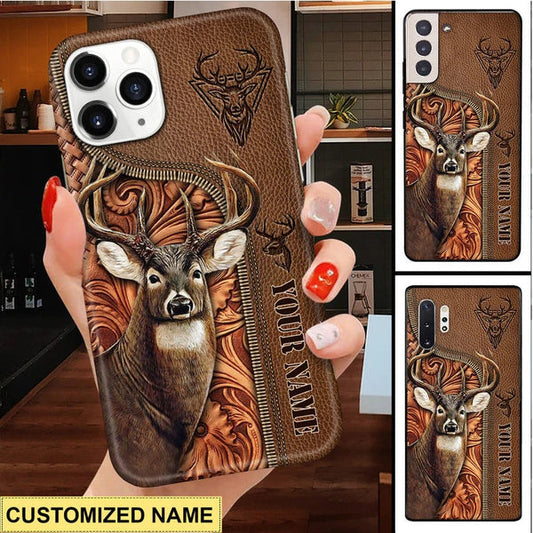 BlueJose Deer Hunting Personalized Name Phone Case