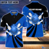 BlueJoses Personalized Name and Team Name Bowling and Pins Multicolor 3D Shirt, Personalized Shirts For Bowling Players