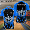 BlueJose Bowling And Pins Mech Warrior Customized Name, Team Name 3D Shirt (5 Colors)