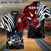 BlueJose Bowling And Pins Color Crown Pattern Customized Name 3D Shirt (4 Colors)