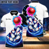 BlueJoses Bowling Strike Paint Color Personalized Name, Team Name 3D Shirt