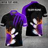 BlueJoses Bowling And Pins Color Scratch Customized Name 3D Shirt (4 Colors) Personalized Shirts For Bowling Players