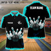 BlueJose Bowling And Pins Classic Pattern Customized Name 3D Shirt (4 Colors)