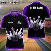 BlueJose Bowling And Pins Classic Pattern Customized Name 3D Shirt (4 Colors)