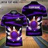 BlueJoses Bowling And Pins Power Customized Name, Team Name 3D Shirt (5 Colors)