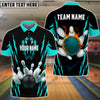 BlueJoses Bowling And Pins Monster Pattern Customized Name, Team Name 3D Shirt (4 Colors)