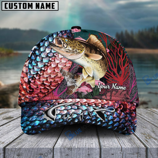 BlueJose Personalized Walleye Fishing Colorful Cap