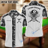 BlueJose Billiards Stripe Skull Personalized Name, Team Name Shirt
