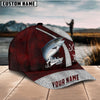 BlueJose Personalized Salmon Fishing Red Cap