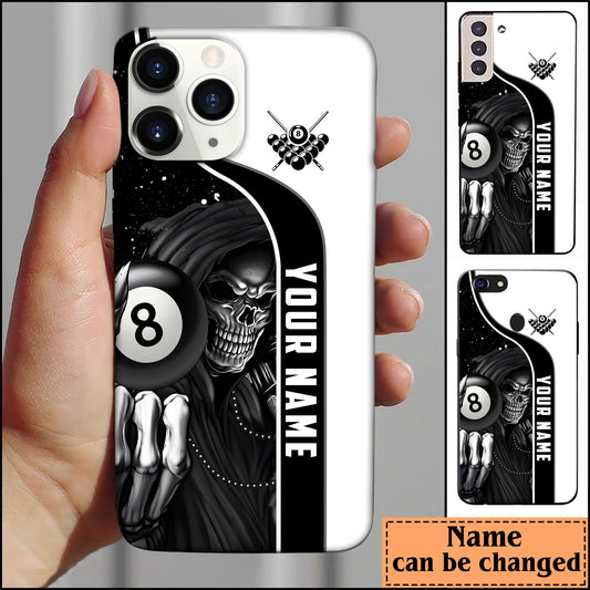 BlueJose Billiards Reaper Personalized Name Phone Case