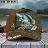 BlueJose Fishing Leather Pattern Personalized Cap (Bass, Striped Bass, Catfish, Trout, Crappie, Salmon, Walleye, Pike)