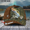 BlueJose Fishing Leather Pattern Personalized Cap (Bass, Striped Bass, Catfish, Trout, Crappie, Salmon, Walleye, Pike)